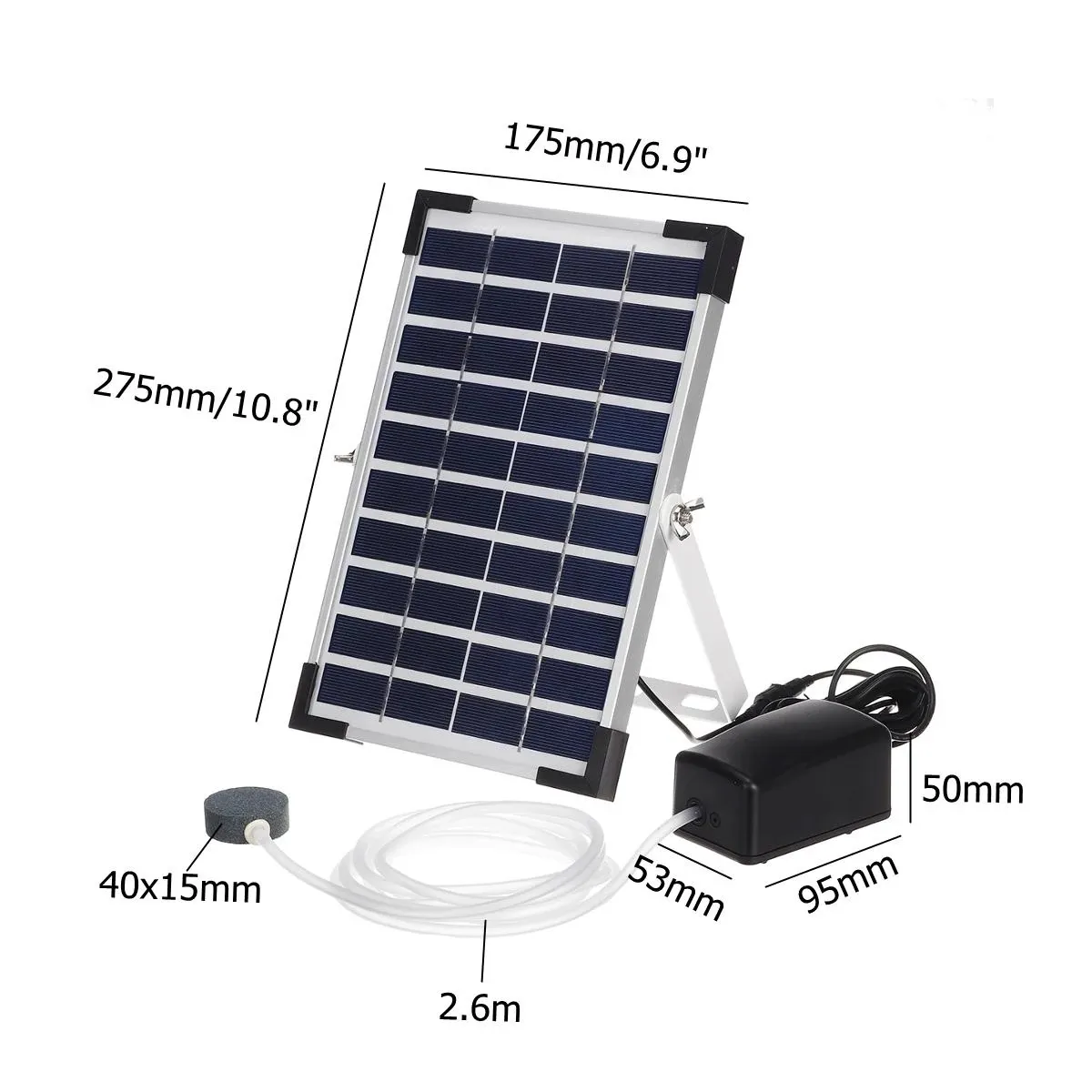 10V 5W Solen Powered Water Oxygenator Mini Aquarium Air Pump Plant Fish Oxygen Air Compressor Airator Air