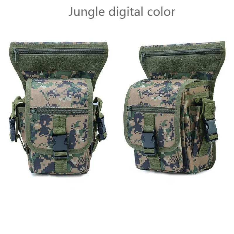 Military Tactical Drop Leg Bag Thigh Hip Pack Hunting Bags Waist Packs Hiking Riding Men Fishing Tool Pouch wk752