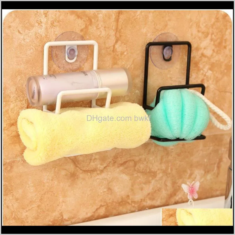 useful suction cup kitchen sponge drain holder metal shelf organizer sponge storage rack basket wash cloth tools