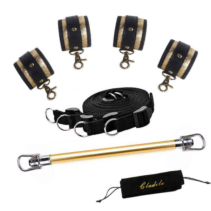 Nxy Bondage Sex Toys For Couples Bdsm Set Leather Handcuffs Spreader Bar  With Steel Pipe Hand Legs Hoods Slave Fetish Adult Sm 1211 From  Sextoyscouples, $26.9