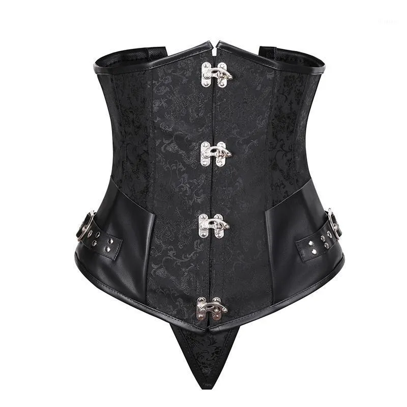 Bustiers Corsets 바스크어 의상 Clubwear 고딕 양식의 여성용 강철 스팀 코르셋 탑 지저분한 플러스 사이즈