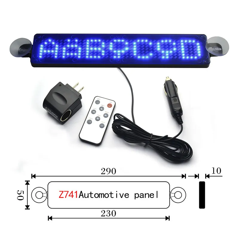 Programmierbares LED-Schild & Laufschrift Display 35,5 x 19,3 cm