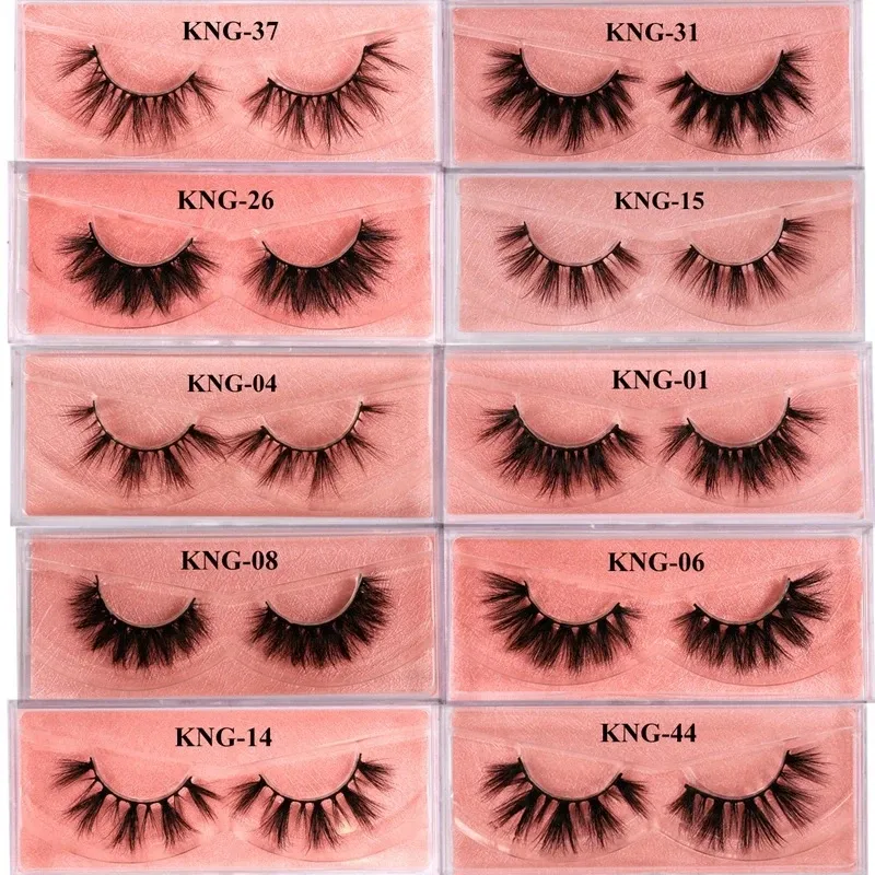 Fałszywe rzęsy 3D Mink Miękkie rzęsy Ręcznie Dramatyczne Wielokrotnego użytku Naturalne Eyelaski Rozszerzenie Hurtownie Fake Lash Makeup