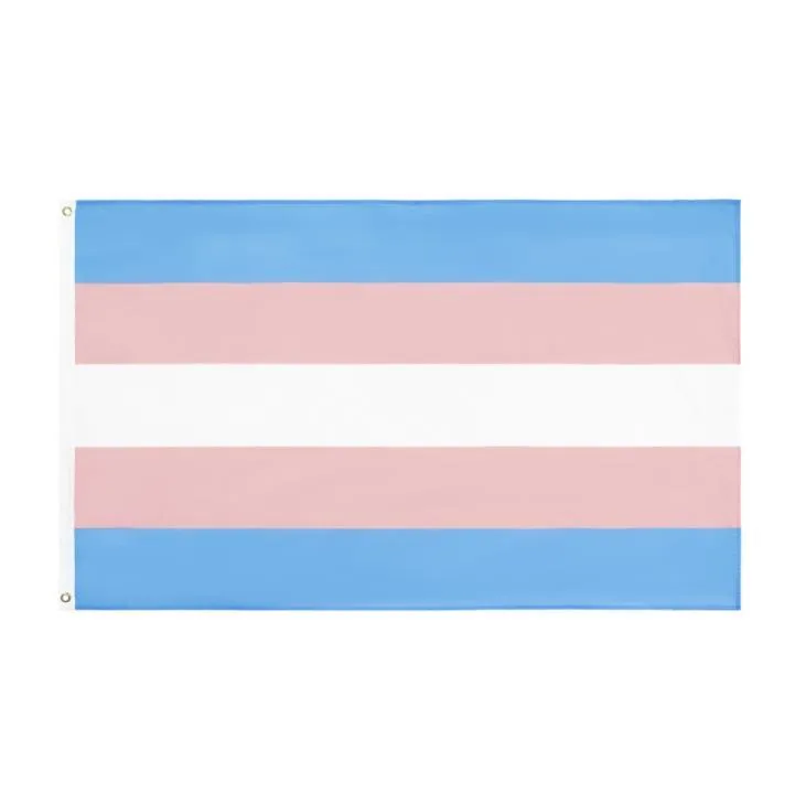 Rainbow Flag Banner 3x5fts 90x150cm LGBT Pride Trans Transgender Flag Lesbian Gay Bisexual Pansexual Ready SN4854