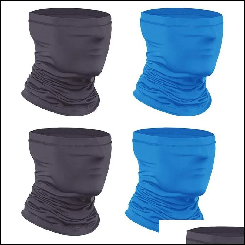 Cycling Caps & Masks #R40 4 Pcs Ice Silk Outdoor Hiking Scarves Face Cover Climbing Ski Fishing Scarf Protection Neck