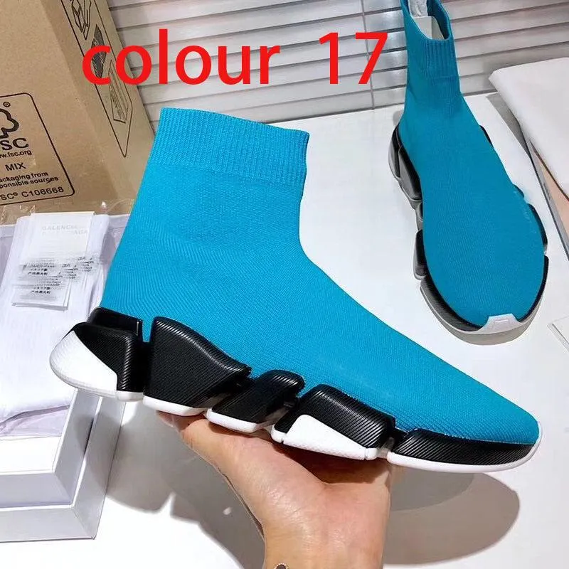 knitted elastic Socks boots Spring Autumn classic Sexy gym Casual women Shoes Fashion platform men sports boot Lady Travel Thick sneakers Large size 35-42-45 us4-us11