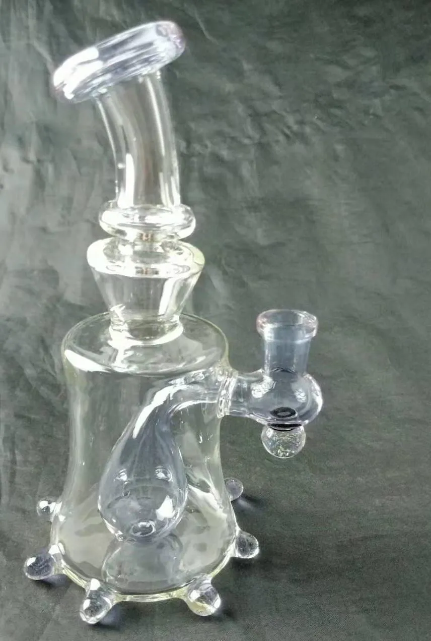 pipa da fumo viola CFL Glass narghilè DAb rig, giunto bong 14mm benvenuto su ordinazione