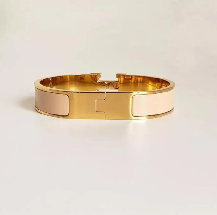 Högkvalitativ designer Design Bangle rostfritt stål guldspänne armband mode smycken män och kvinnor armband 5tzk