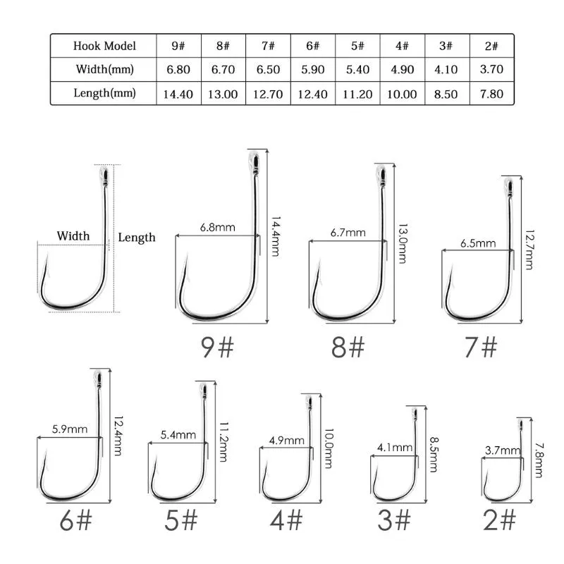 Barbed Sea Worm Carp Micro Fishing Hooks Set With Single Circle