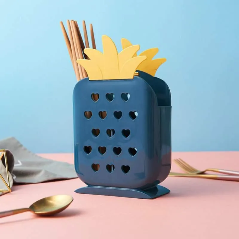 Paniers suspendus en forme d'ananas, baguettes de cuisine, Cage, cuillère, boîte de rangement, support à vidange rapide, porte-couverts d'eau