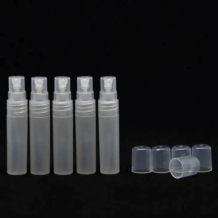 5 ml transparent plastparfymflaska Atomizer Tom 5cc Mini Refillable Spiral Spray Pump Container DH8881