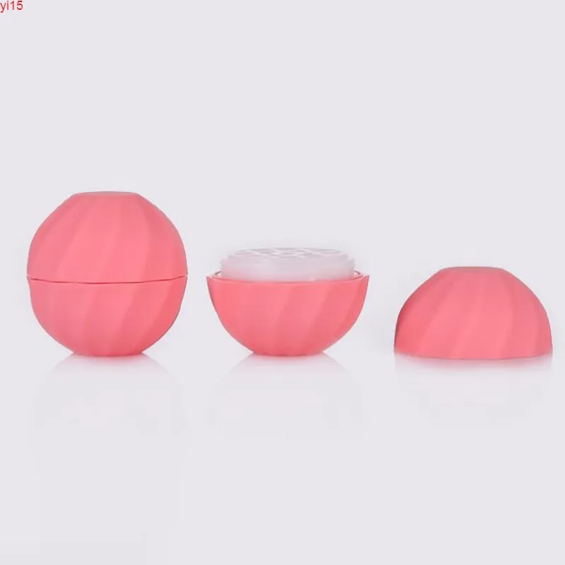 20 Blank Cosmetic Ball Container 7g 3colors Lip Balm Jar Eye Gloss Cream Sample Case Blue Black Pinkgood qty