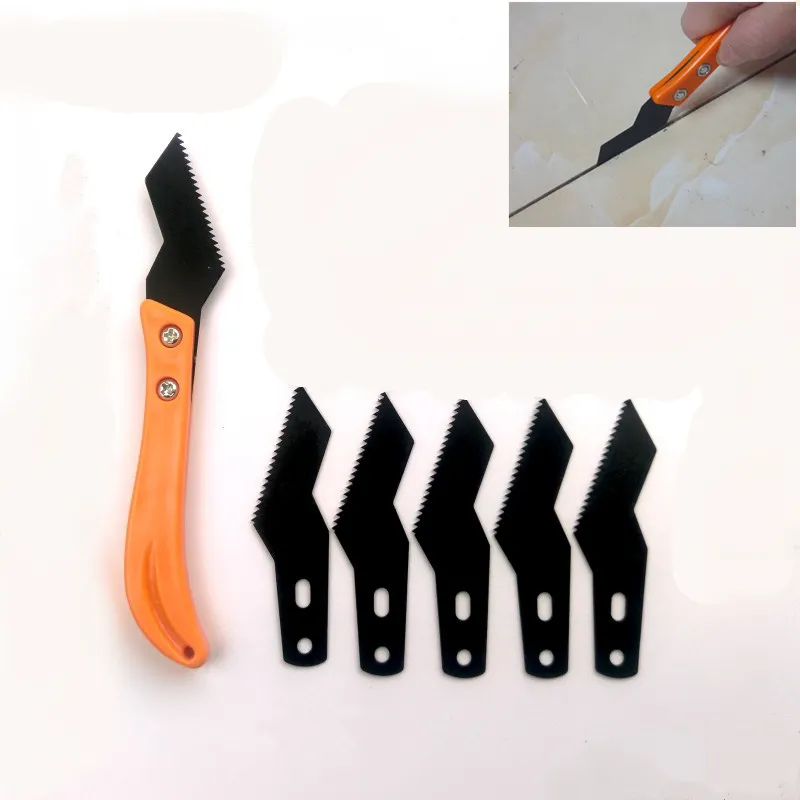 1 Takım 5 adet Bladetile Bıçak Zemin Boşluğu Derzat Tutkal Temizleme Duvar Karosu Güzellik Dikiş Aracı Yapı Araçları Için