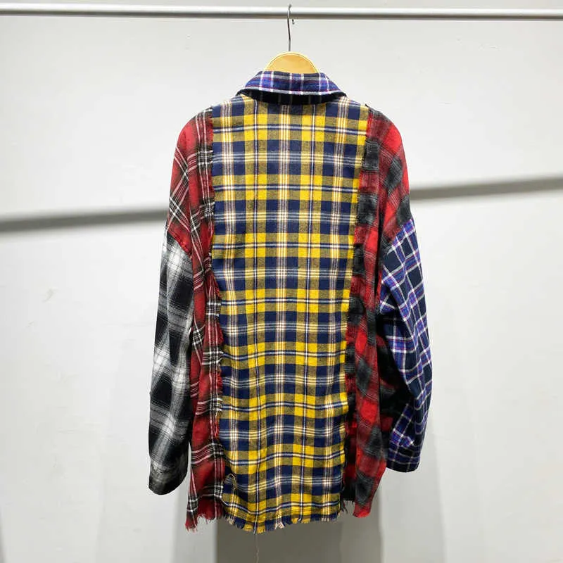 Men's Casual Shirts Realzz chapter R13 seven kinds of plaid open edition The asexual shirts prepared by contemporary young p236s