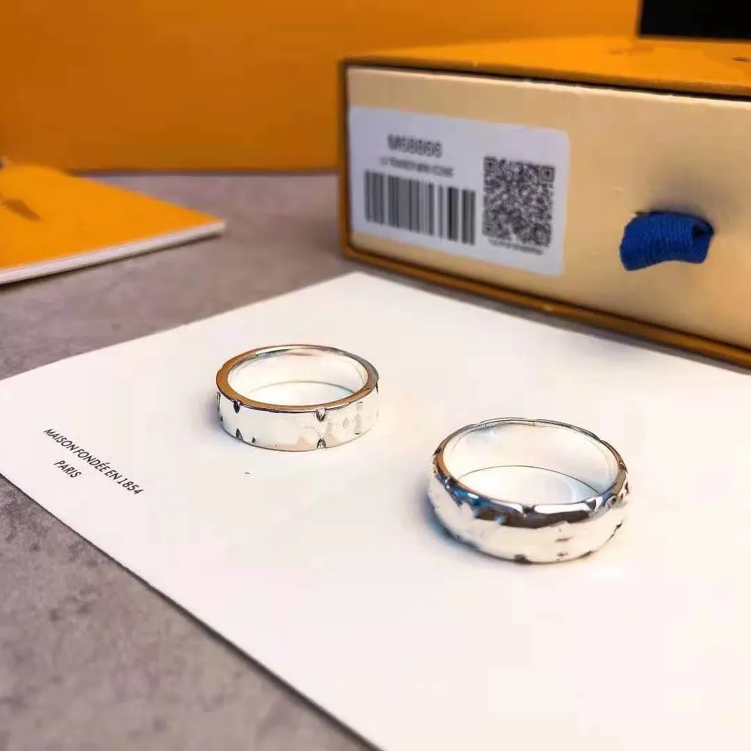 Designer Ring Mens Band Ringen 2021 Luxe Sieraden Dames Titanium Staallegering Vergulde Craft Gold Silver Rose Never Fade niet allergisch
