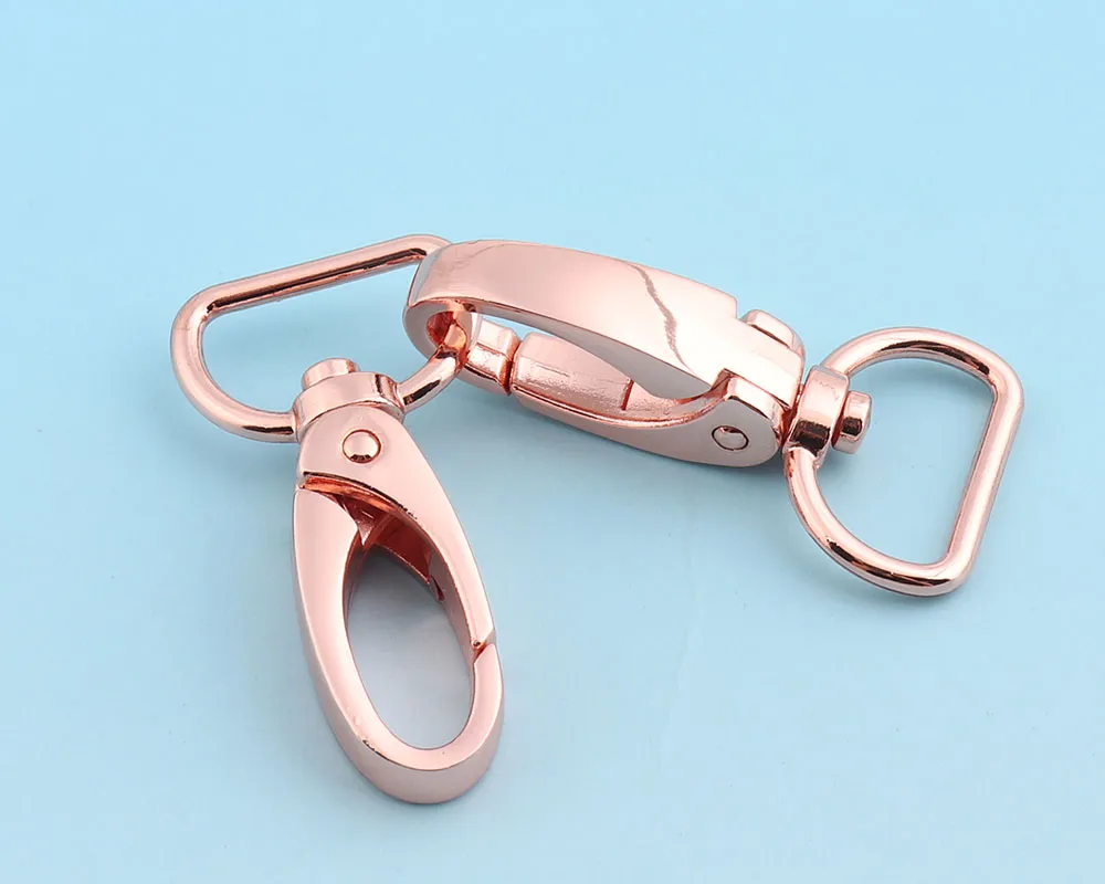 50Pcs bags Mini Rotatable Buckle Hook Lobster Key Chain Metal HIgh Quality Carabiner Bag Parts