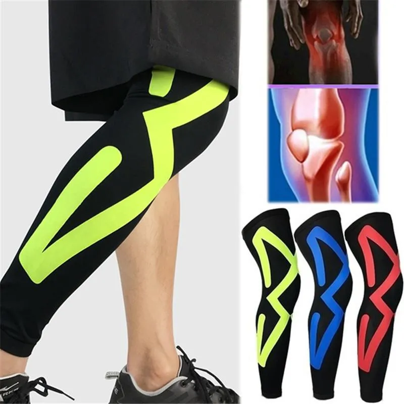 Coudières et genouillères à Compression mobile, protège-jambes extensibles, équipement de protection pour basket-ball en plein air, Football, équitation, collants-40