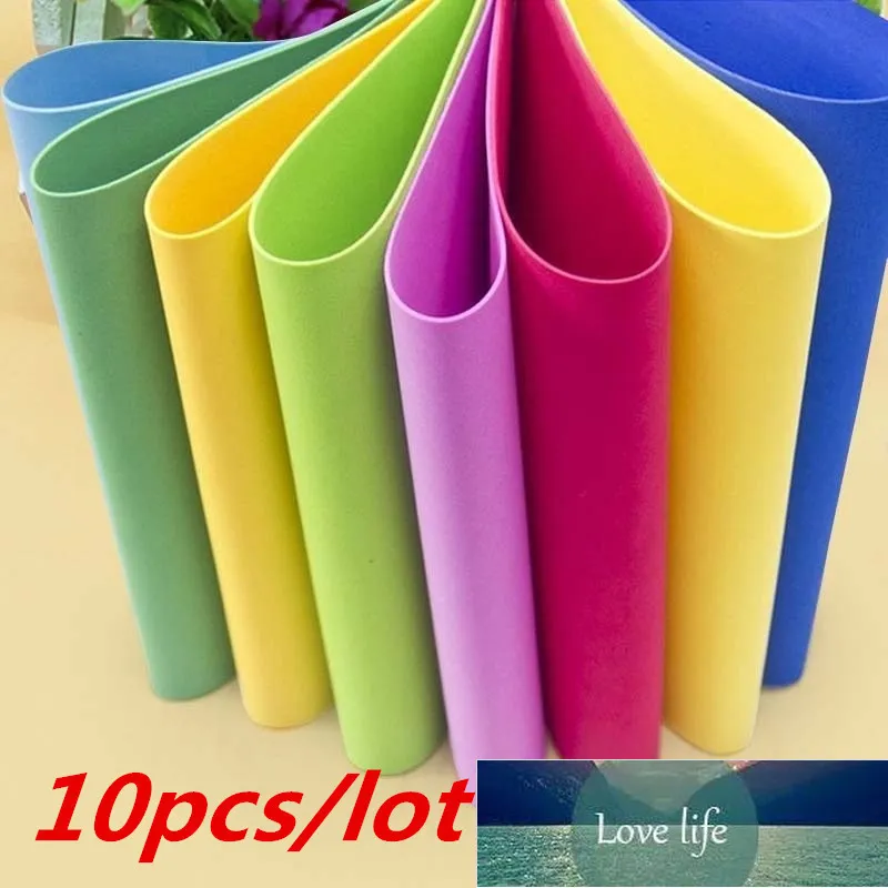 10 Sayfalar Kalın Renkli A4 Sünger EVA Köpük Kağıt Çocuk El Yapımı DIY El Zanaat Fabrika Fiyat Uzman Tasarım Kalitesi Son Tarzı Orijinal Durum