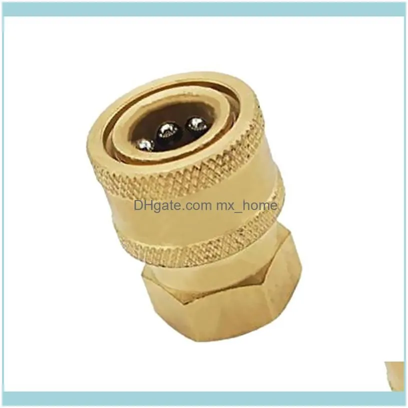 Watering Equipments 15mm Quick Release Connector To 3/8 Inch Female Adapter Pressure Washer Coupling Fittings, Durable Brass Tools,