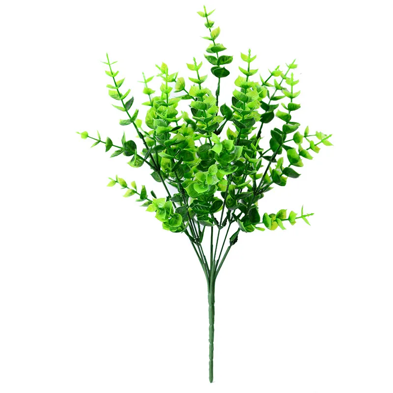 Confezione da 24 pezzi di verde artificiale piante da esterno arbusti di bosso in plastica steli per casa fattoria giardino ufficio matrimonio 542 V2