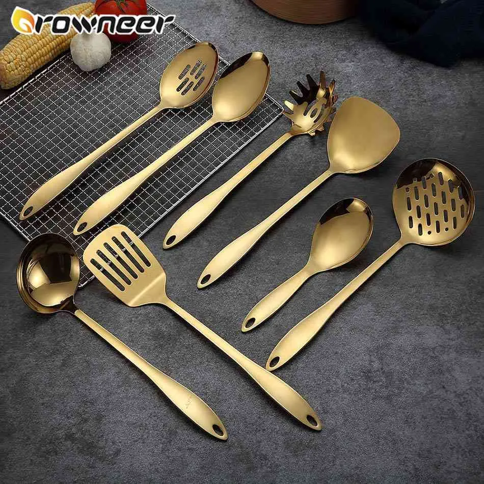 DHgate.com:8-Piece Non-Stick Gold Titanium Stainless Steel Kitchen ...