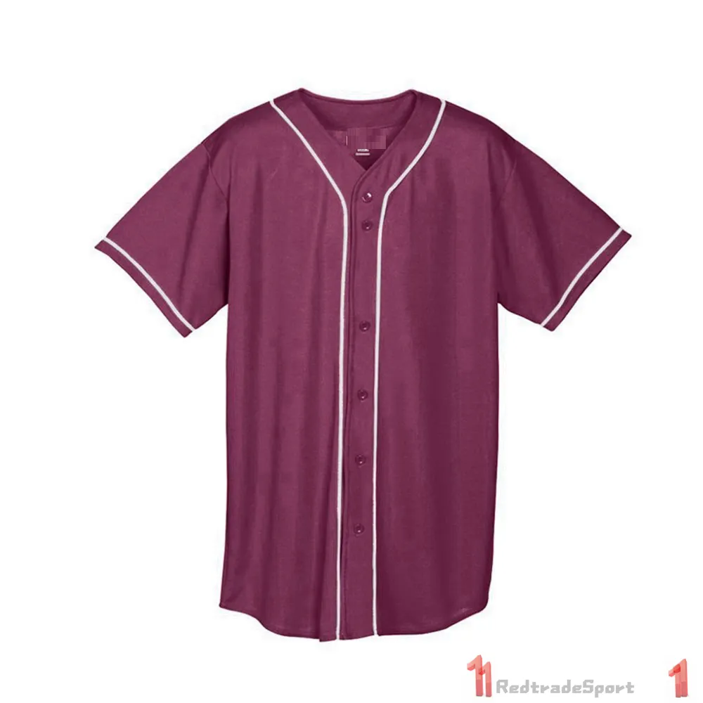 Personnaliser Baseball Jerseys Vintage Blank Logo Cousu Nom Numéro Bleu Vert Crème Noir Blanc Rouge Hommes Femmes Enfants Jeunes S-XXXL 19EZF