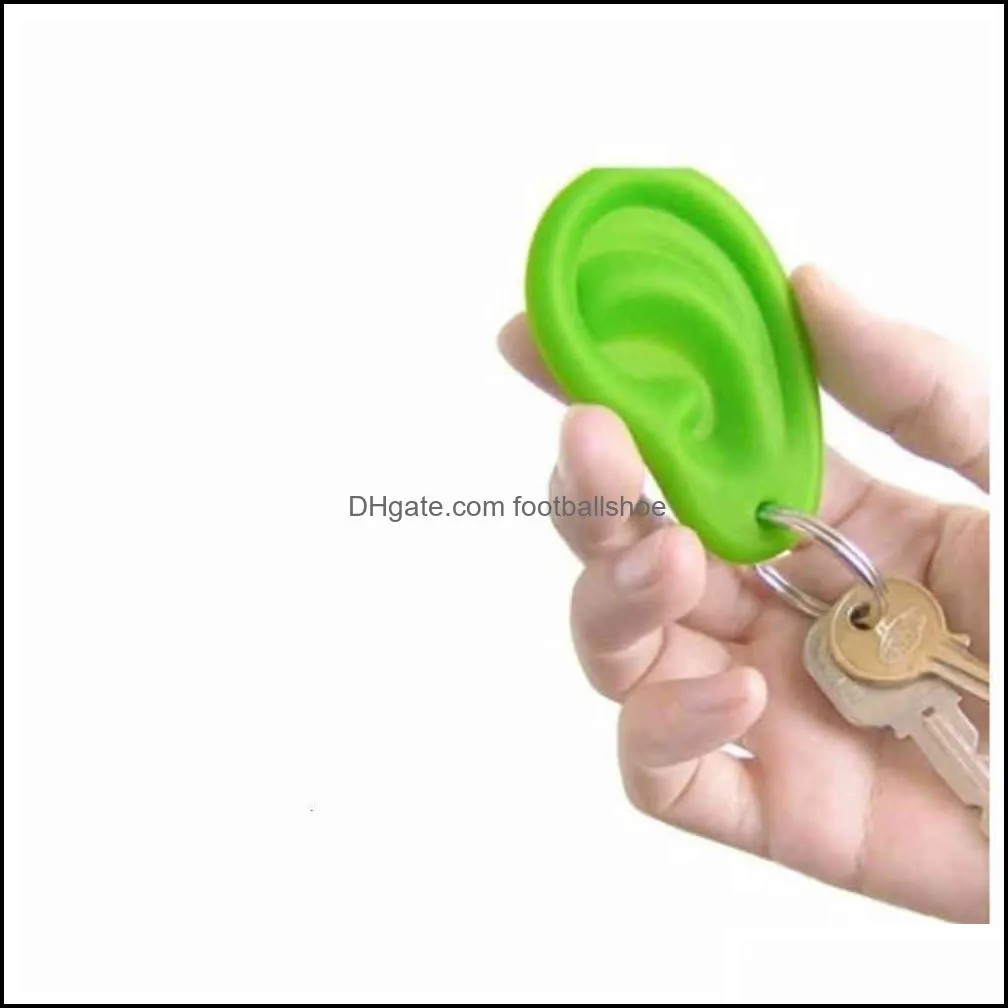 New  Ear Ring Key Chain Kid Novelty Gift Silicone Keychain Wholesale With Factory Price