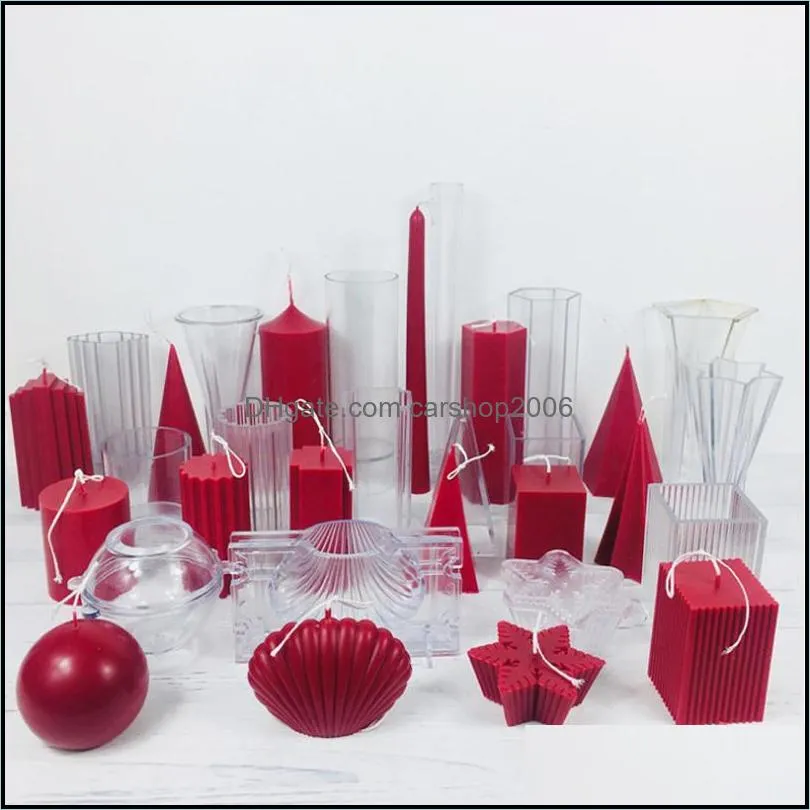 DIY Silicone All Kinds Of Shapes Mold Candle Mold DIY Tools Baking Tools 7 Colors Kitchen Mold Various Styles HWE9398