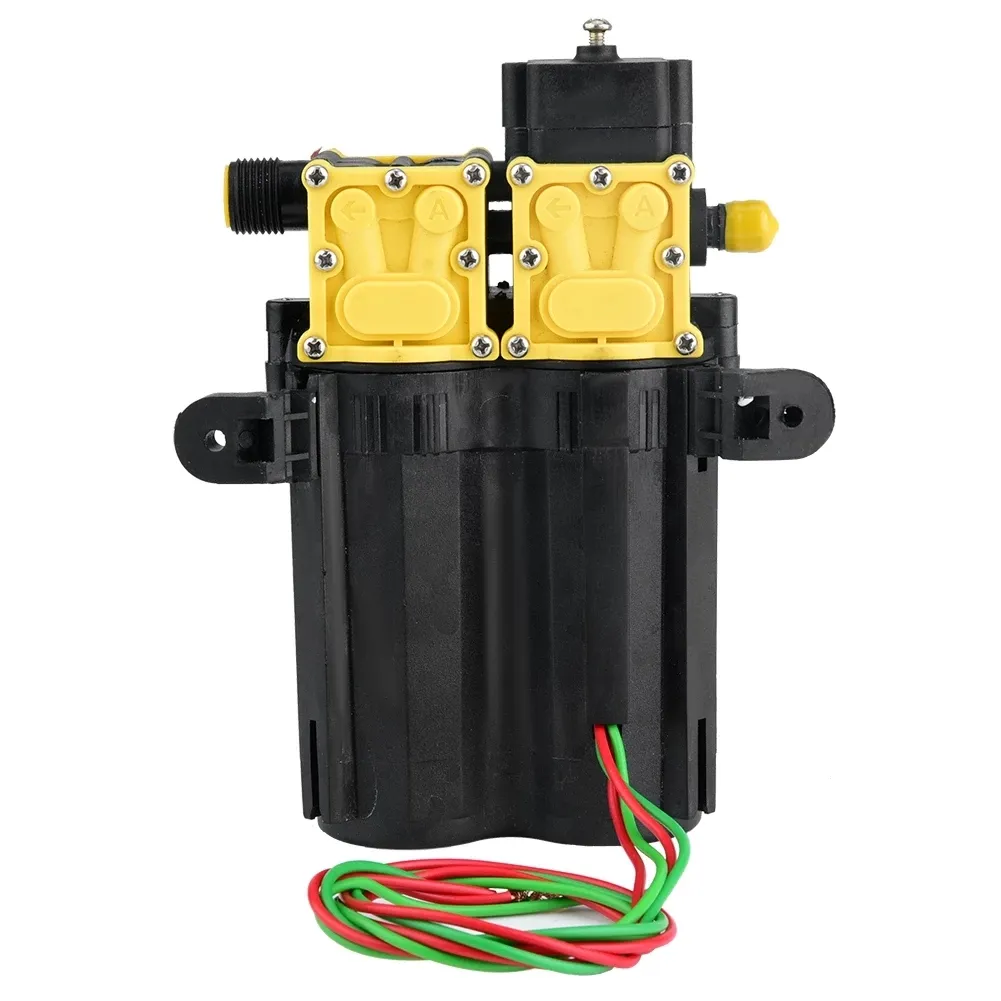 12V高圧農業用電気水ポンプウォータースプレーポンプデュアルコア電力ポンプ農業電気噴霧器