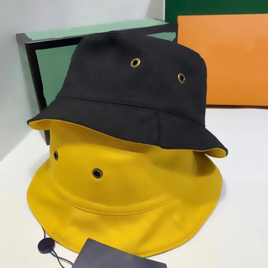 Mode Letter Design Bucket Hat för Mäns Kvinnors Vikbara Kepsar Svart Fiskare Beach Sun Visor Wide Brim Hattar Folding Ladies Bowler Cap 2021