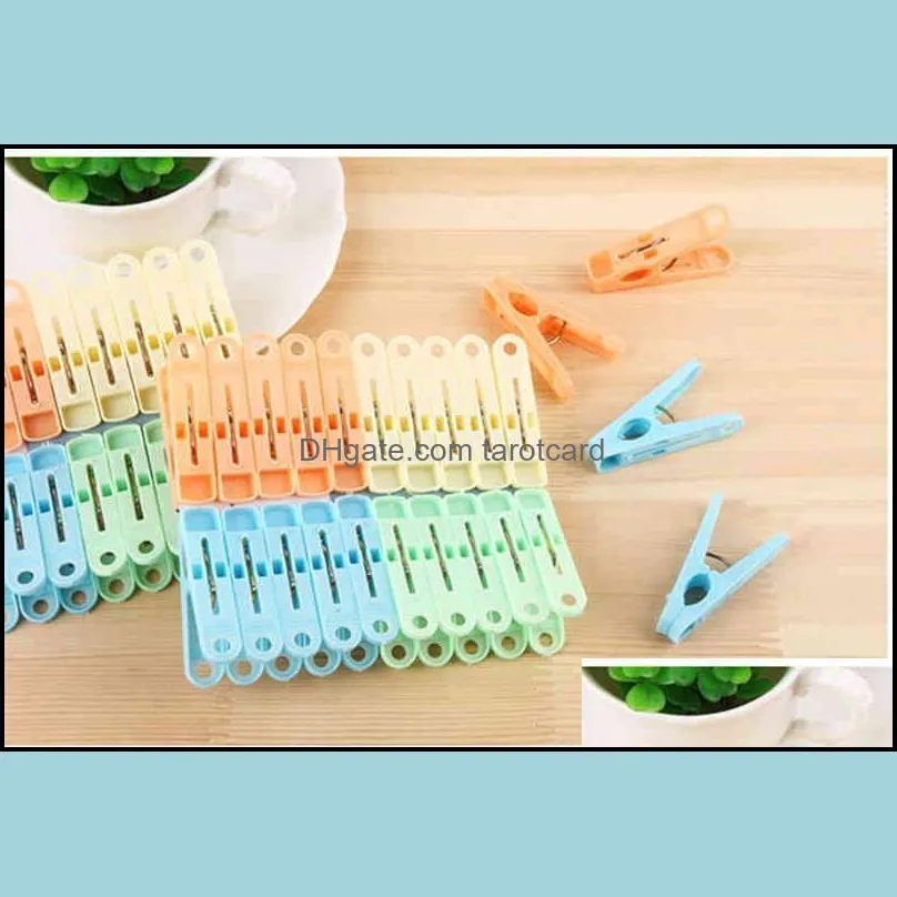 Colorful Racks Plastic Clothespins Heavy Duty Laundry Clothes Pins Clips with Springs Air-Drying Clothing Pin Set(20 Pack) MY-inf0206