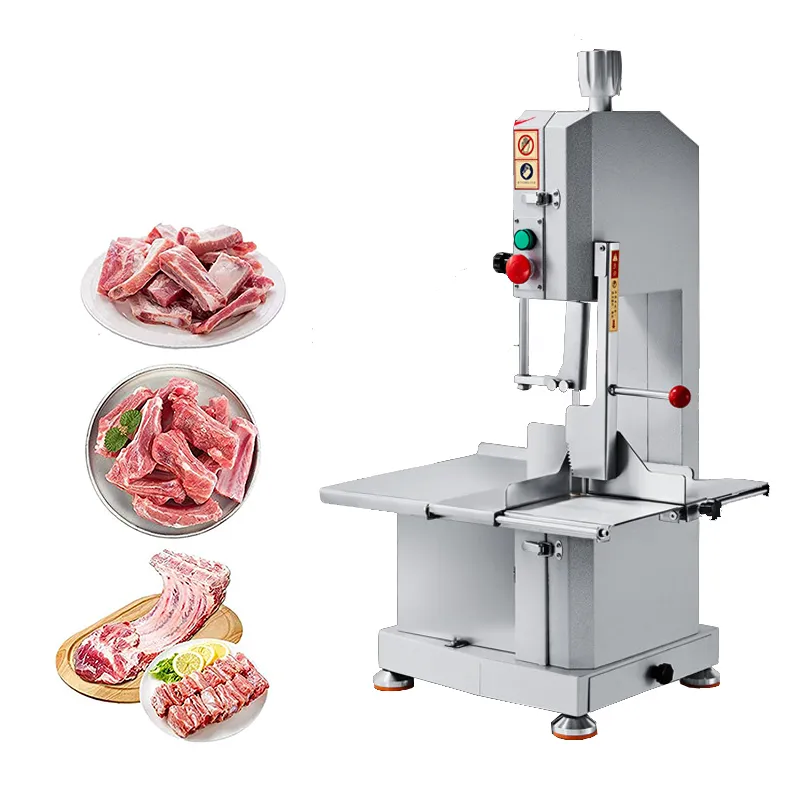 آلة قطع العظام التجارية المجمدة اللحوم القاطع الرئيسية آلة تجهيز الأغذية العظام الأضلاع شريحة لحم الحمل