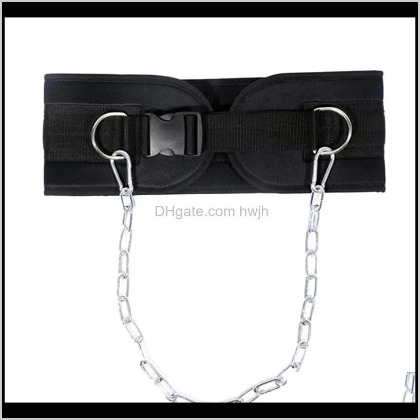 dip belt with chain gym pull up buckle for weightlifting training accessories