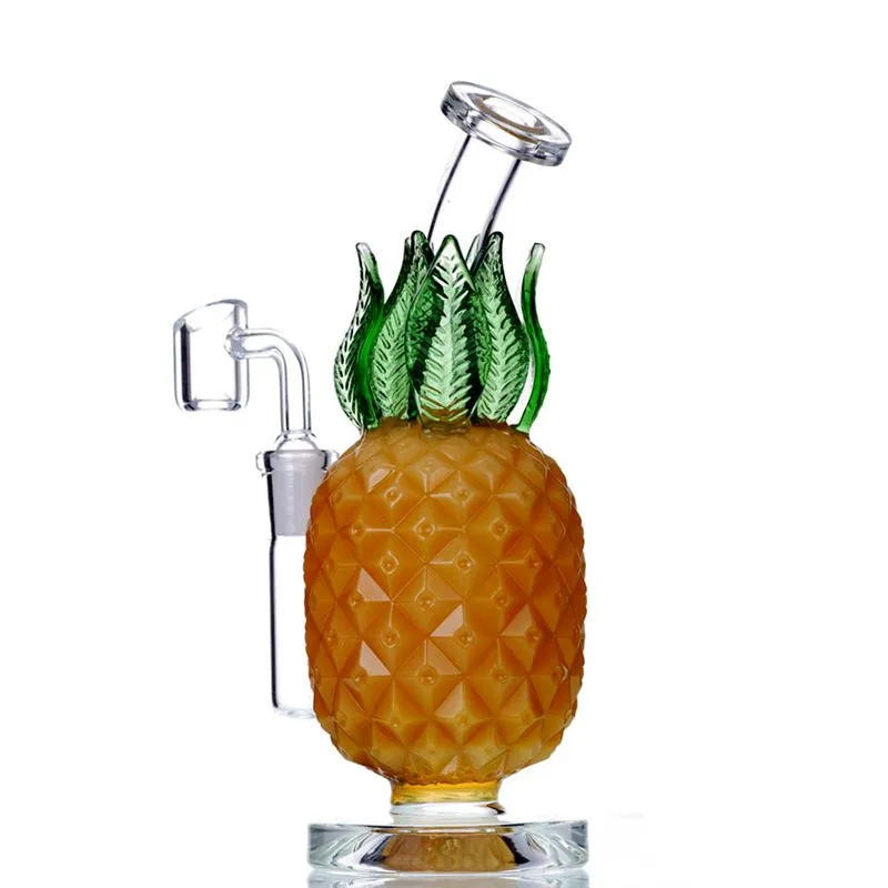 Pineapple Shape Glass Bong Fajki High Quality DAB DAB Rura wodna z 14mm Quartz Banger