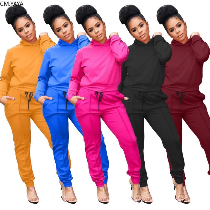 Women Spring Tracksuits Hooded Top+Pencil Pants Suit Two Piece Set Sportswear Night Club Party Overall Casual Outfits GL155 Women's