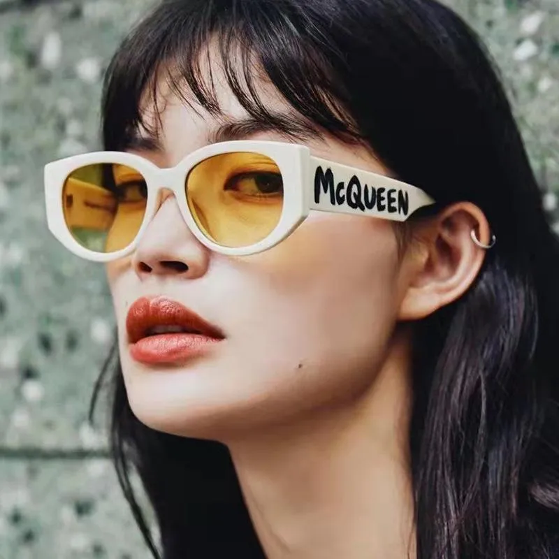 선글라스 도착 Steampunk 타원형 여성 남성 브랜드 디자이너 숙녀 Quay Sun Glasses 섹시한 Feminino Uv400