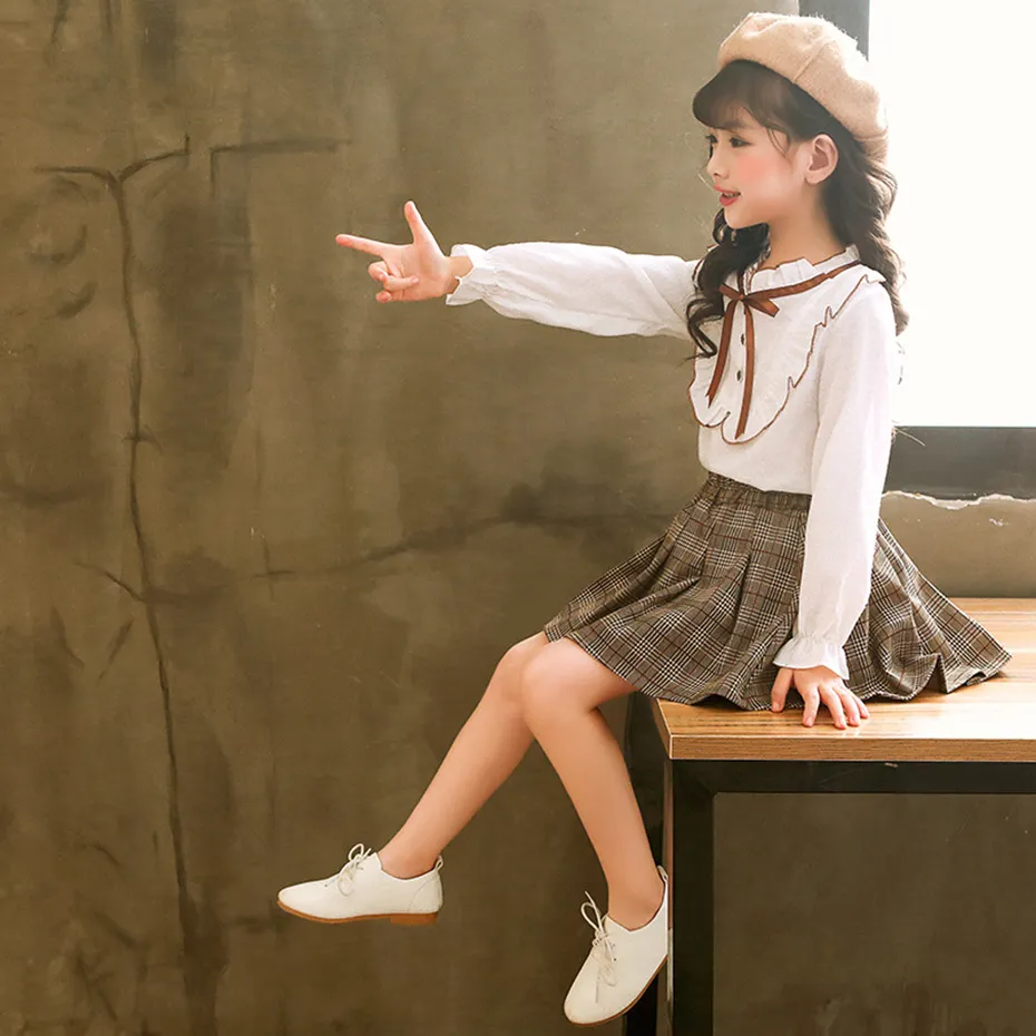 Blusa escolar clearance manga larga