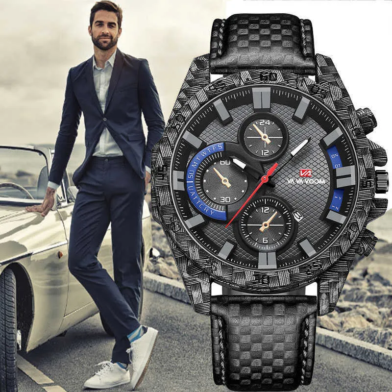 メンズウォッチトップブランドラグジュアリークォーツウォッチメンズファッション発光軍防水メンズ腕時計Relogio Masculino 2021 New G1022