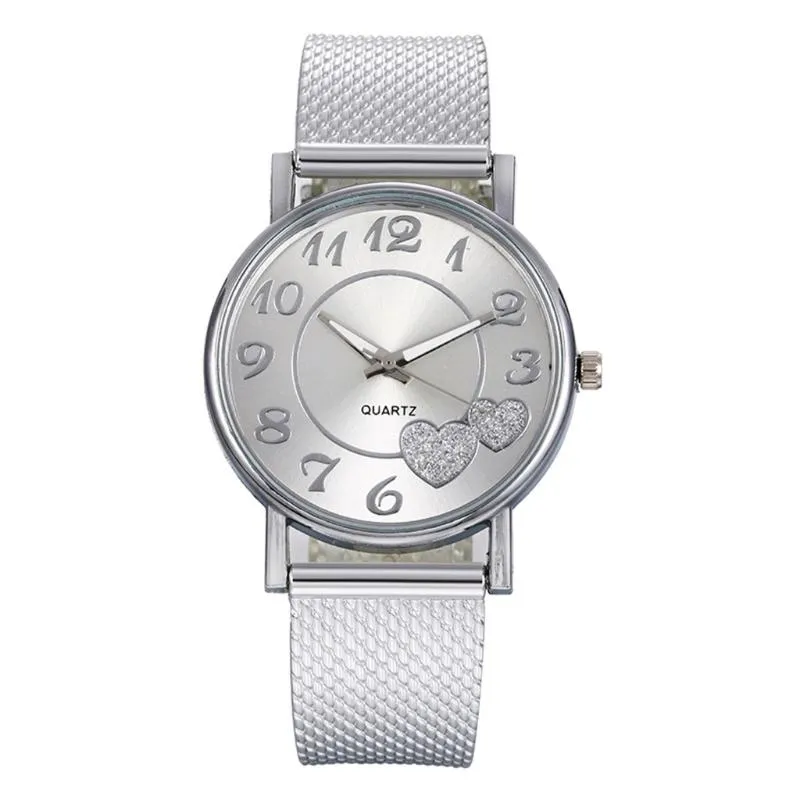 Relógios de pulso The Women 2023 Charme simples mais recente da moda Mesh Mesh Belt Watch Lady Wild Lady Creative Gifture: