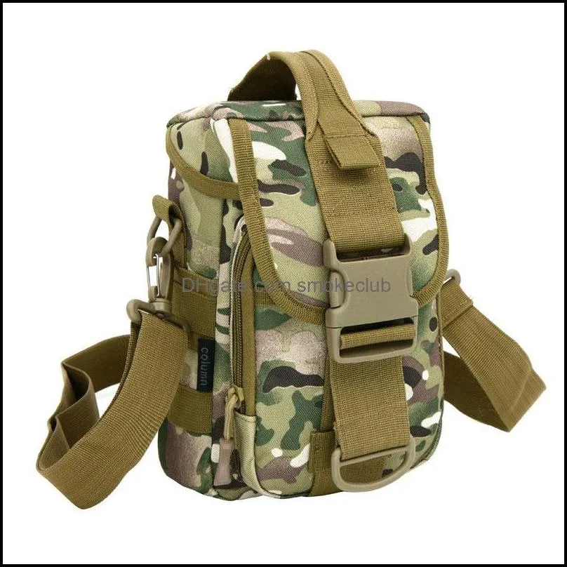 Outdoor Bags Tactical Pouch Pack Army Molle Shoulder Sports Cycling Camping Hiking Climbing Small Utility Bag