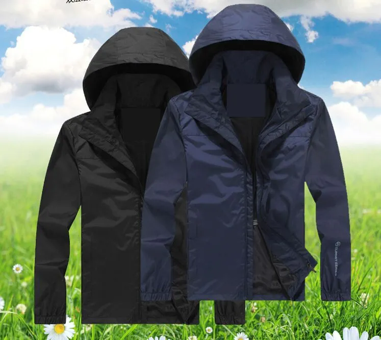 Chaquetas deportivas al aire libre para hombre de primavera y oto o a la moda chaqueta informal con capucha para hombre abrigos impermeables con