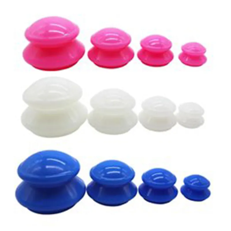 Cupping Massager Therapy Sets Silicone Anti Cellulite Cup Vacuum Suction Massage Cups Facial for Body and Face Massager