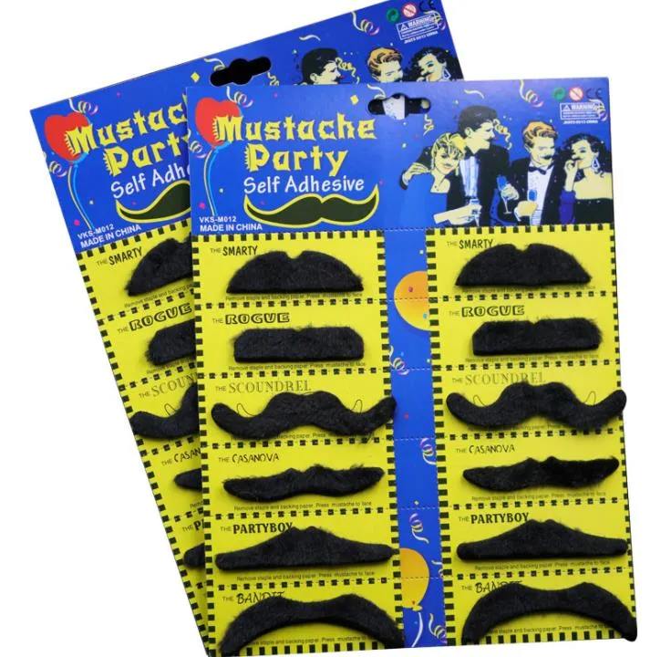 12 UnidsDisfraz De Fiesta De Halloween Bigote Falso Bigote Divertido Barba  Falsa Fiesta Disfraz Para Adultos Niños Juguetes SN2834 De 0,38 €