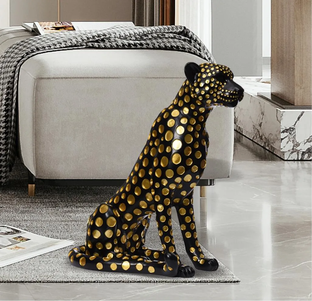 Gesimuleerde dierlijke giraffe zebra decoratieve objecten grote verdieping decoratie decoratie naast Sofa tv-kast in de woonkamer