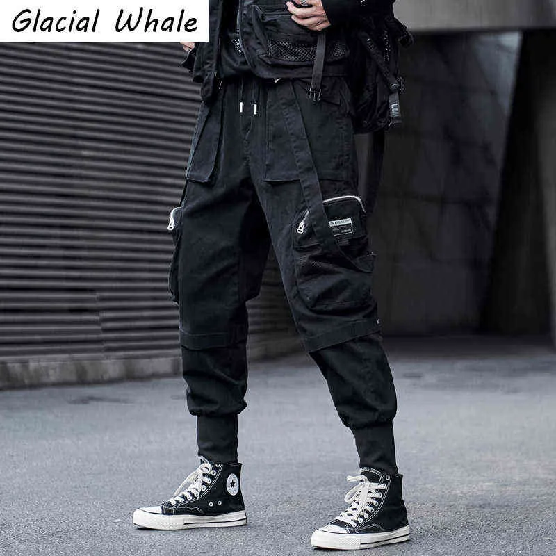 Men's Side Pockets Cargo Harem Pants Ribbons Black Hip Hop Casual Male  Joggers Trousers Casual Streetwear Pants M12 XS at Amazon Men's Clothing  store