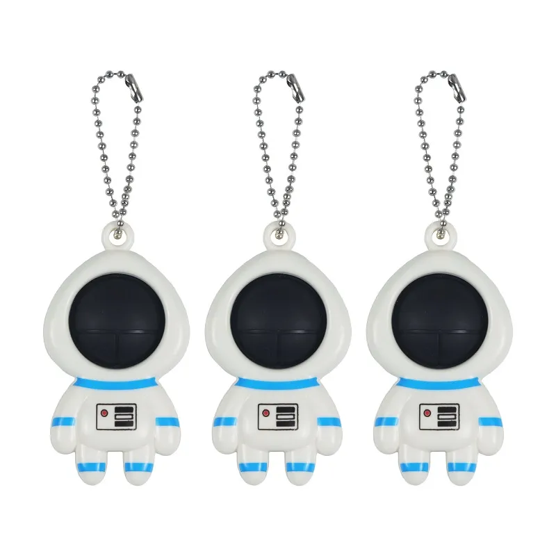 3D мультфильм астронавт космонавт FIDGET игрушки сенсорные простые ключ кольцо поднятие клавиатуры push bubble popper стрижка шариковых ключей декомпрессия игрушка сумка кулон