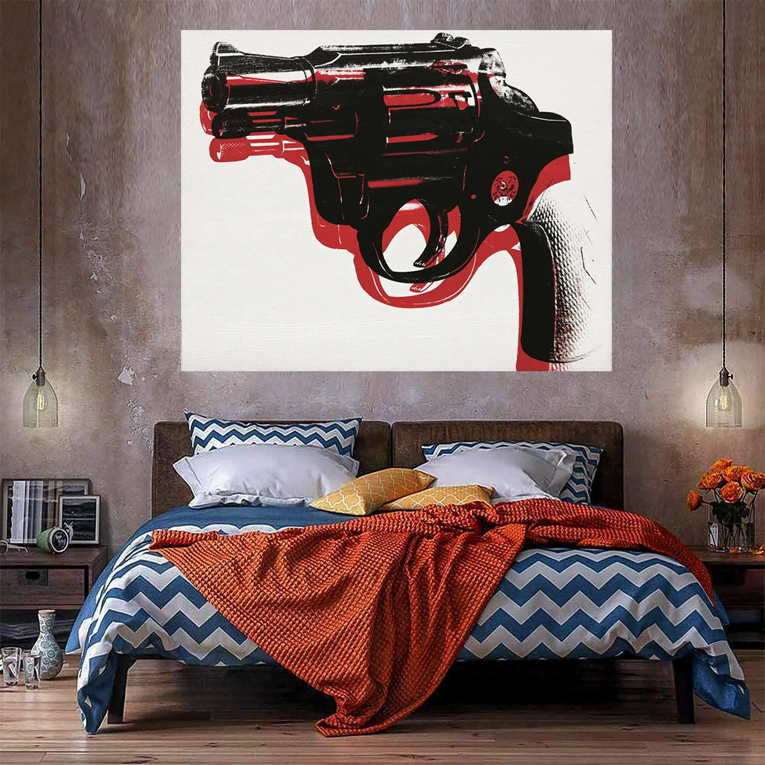 Peinture à l'huile d'armes à feu sur toile Accueil Décor Articles d'accueil / HD Imprimer Art Art Picture personnalisation est acceptable 21060430