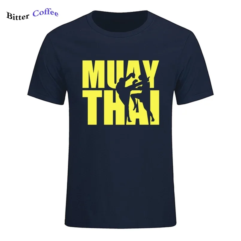 Mode d'été Muay Thai Thaïlande Boxer T-shirt pour homme Geek Homme Tee Awesome Train T-shirt Plus Taille 210707