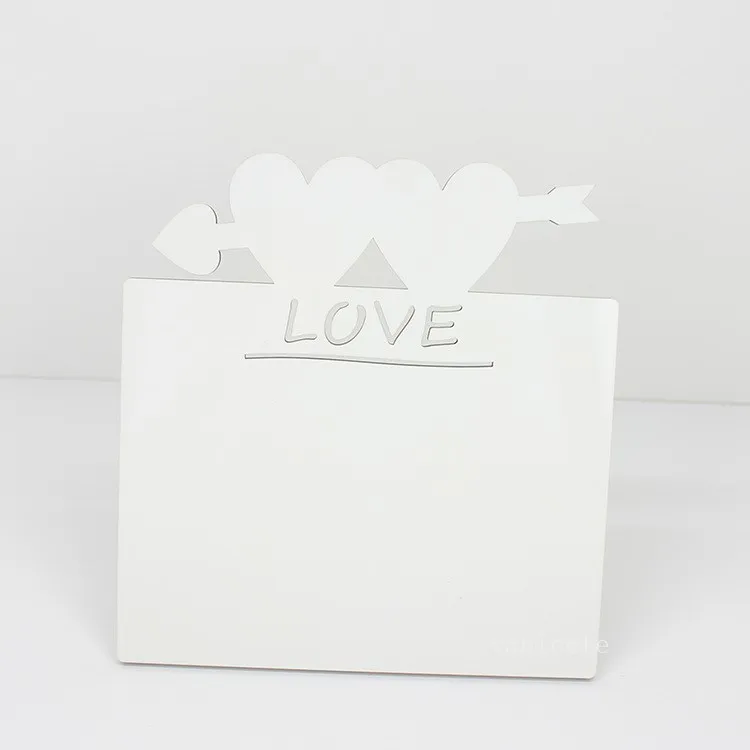 Quadros de sublimação em branco MDF Double Love Photo Plate 190 * 190 * 5mm Tag DIY Presente Impressão T2I53254