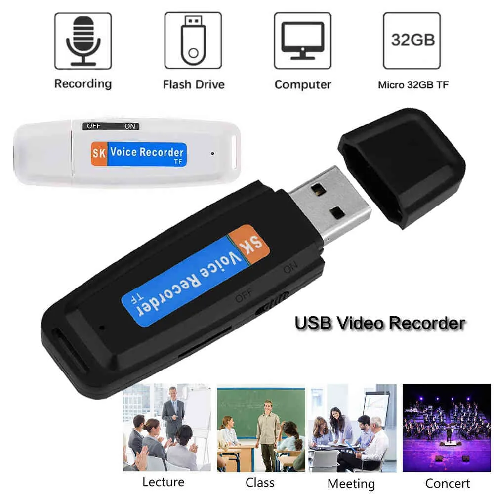 Voiture dvr Mini petit disque U USB stylo vocal Dictaphone lecteur Flash professionnel enregistreur Audio numérique Micro SD